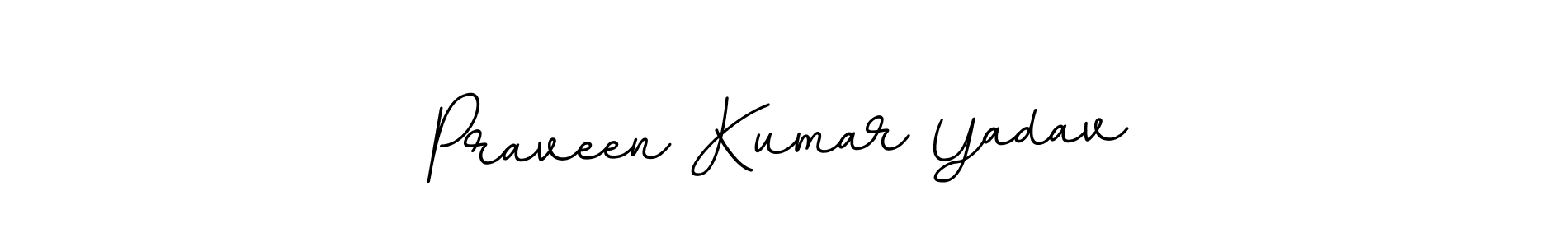 Use a signature maker to create a handwritten signature online. With this signature software, you can design (BallpointsItalic-DORy9) your own signature for name Praveen Kumar Yadav. Praveen Kumar Yadav signature style 11 images and pictures png