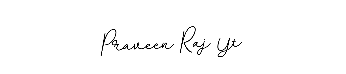 Use a signature maker to create a handwritten signature online. With this signature software, you can design (BallpointsItalic-DORy9) your own signature for name Praveen Raj Yt. Praveen Raj Yt signature style 11 images and pictures png