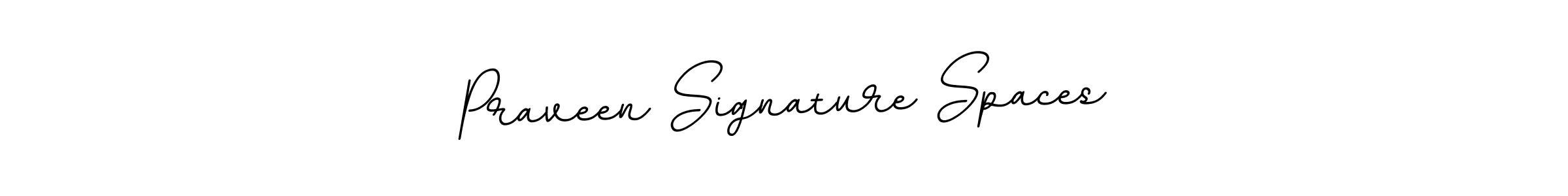 Use a signature maker to create a handwritten signature online. With this signature software, you can design (BallpointsItalic-DORy9) your own signature for name Praveen Signature Spaces. Praveen Signature Spaces signature style 11 images and pictures png