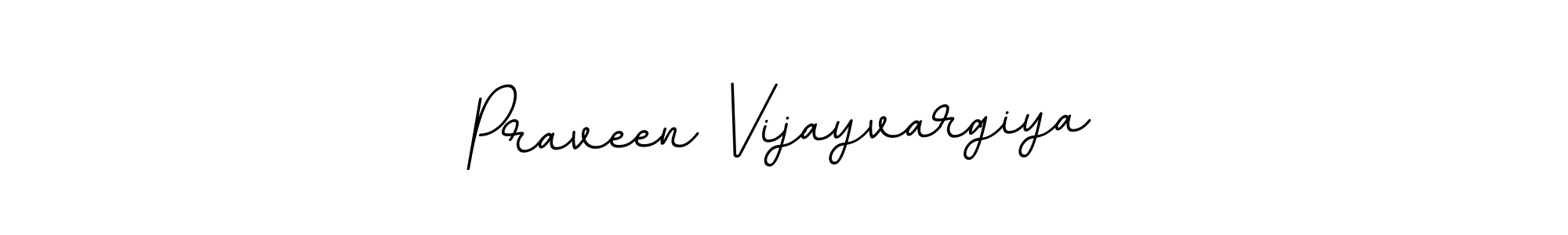 Create a beautiful signature design for name Praveen Vijayvargiya. With this signature (BallpointsItalic-DORy9) fonts, you can make a handwritten signature for free. Praveen Vijayvargiya signature style 11 images and pictures png