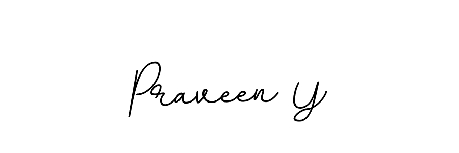 The best way (BallpointsItalic-DORy9) to make a short signature is to pick only two or three words in your name. The name Praveen Y include a total of six letters. For converting this name. Praveen Y signature style 11 images and pictures png