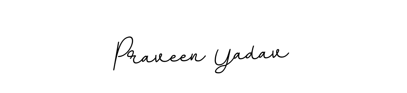 You should practise on your own different ways (BallpointsItalic-DORy9) to write your name (Praveen Yadav) in signature. don't let someone else do it for you. Praveen Yadav signature style 11 images and pictures png