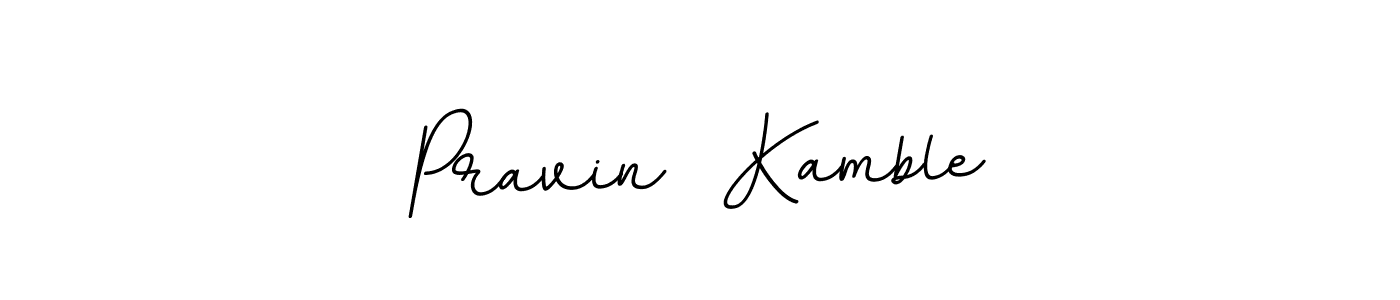 Design your own signature with our free online signature maker. With this signature software, you can create a handwritten (BallpointsItalic-DORy9) signature for name Pravin  Kamble. Pravin  Kamble signature style 11 images and pictures png