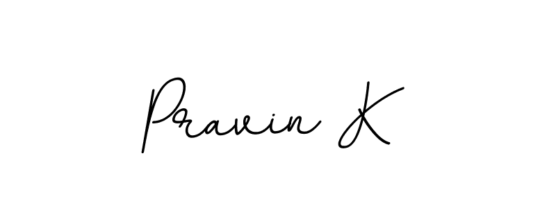 Pravin K stylish signature style. Best Handwritten Sign (BallpointsItalic-DORy9) for my name. Handwritten Signature Collection Ideas for my name Pravin K. Pravin K signature style 11 images and pictures png