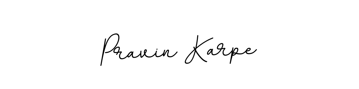 The best way (BallpointsItalic-DORy9) to make a short signature is to pick only two or three words in your name. The name Pravin Karpe include a total of six letters. For converting this name. Pravin Karpe signature style 11 images and pictures png