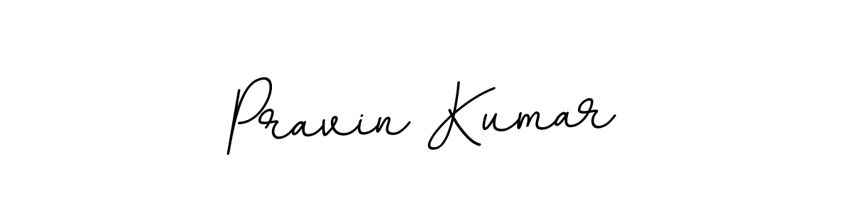 Use a signature maker to create a handwritten signature online. With this signature software, you can design (BallpointsItalic-DORy9) your own signature for name Pravin Kumar. Pravin Kumar signature style 11 images and pictures png
