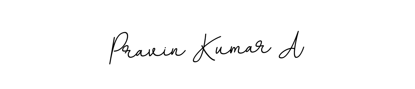 How to make Pravin Kumar A name signature. Use BallpointsItalic-DORy9 style for creating short signs online. This is the latest handwritten sign. Pravin Kumar A signature style 11 images and pictures png