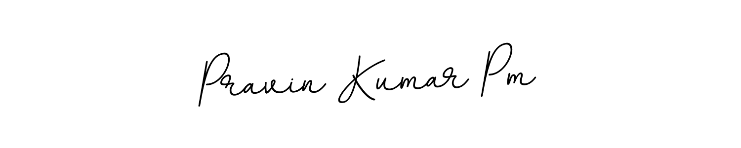 Design your own signature with our free online signature maker. With this signature software, you can create a handwritten (BallpointsItalic-DORy9) signature for name Pravin Kumar Pm. Pravin Kumar Pm signature style 11 images and pictures png