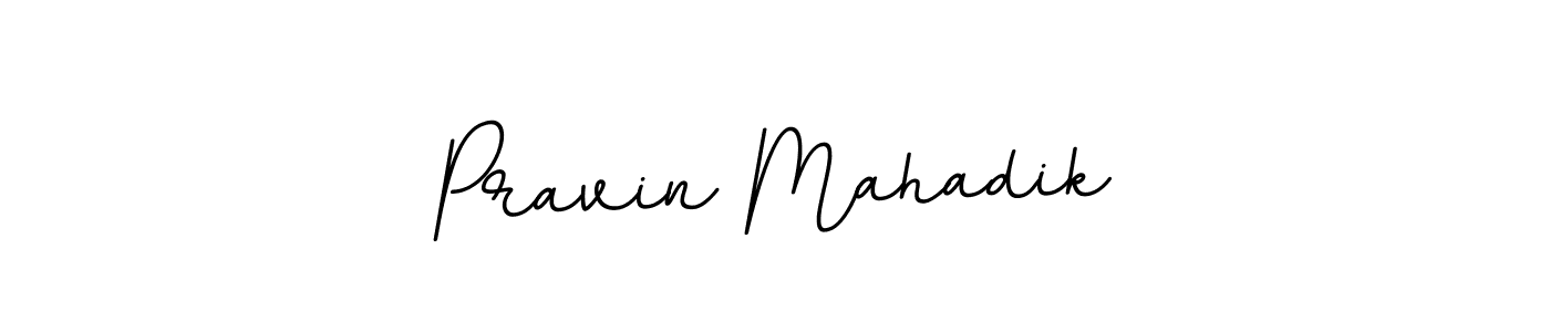 The best way (BallpointsItalic-DORy9) to make a short signature is to pick only two or three words in your name. The name Pravin Mahadik include a total of six letters. For converting this name. Pravin Mahadik signature style 11 images and pictures png