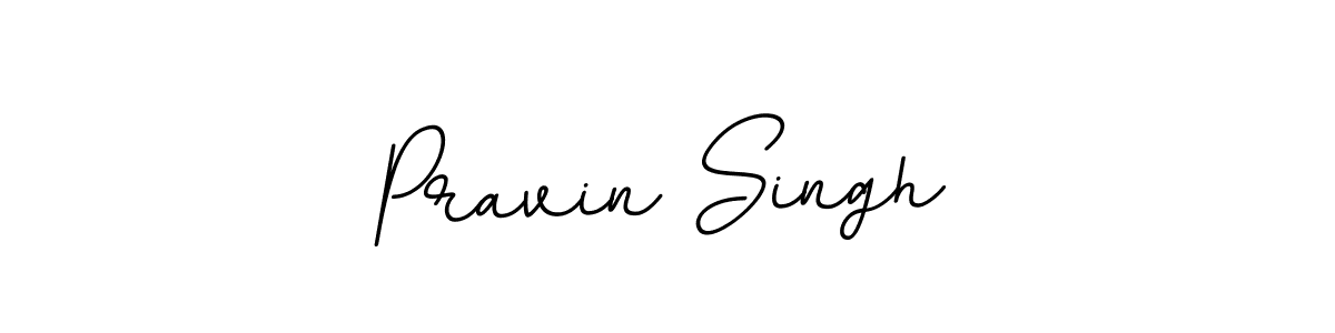 Use a signature maker to create a handwritten signature online. With this signature software, you can design (BallpointsItalic-DORy9) your own signature for name Pravin Singh. Pravin Singh signature style 11 images and pictures png