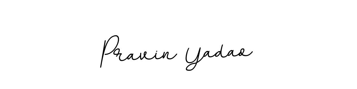 Design your own signature with our free online signature maker. With this signature software, you can create a handwritten (BallpointsItalic-DORy9) signature for name Pravin Yadao. Pravin Yadao signature style 11 images and pictures png