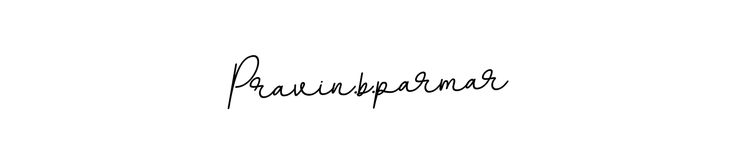 Make a beautiful signature design for name Pravin.b.parmar. Use this online signature maker to create a handwritten signature for free. Pravin.b.parmar signature style 11 images and pictures png