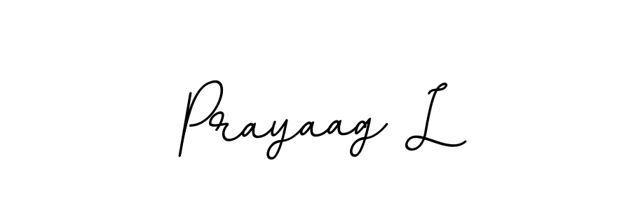 Prayaag L stylish signature style. Best Handwritten Sign (BallpointsItalic-DORy9) for my name. Handwritten Signature Collection Ideas for my name Prayaag L. Prayaag L signature style 11 images and pictures png