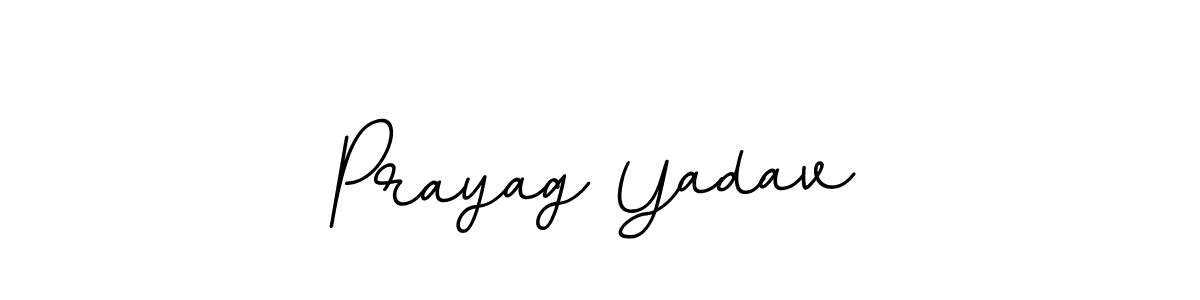 Design your own signature with our free online signature maker. With this signature software, you can create a handwritten (BallpointsItalic-DORy9) signature for name Prayag Yadav. Prayag Yadav signature style 11 images and pictures png