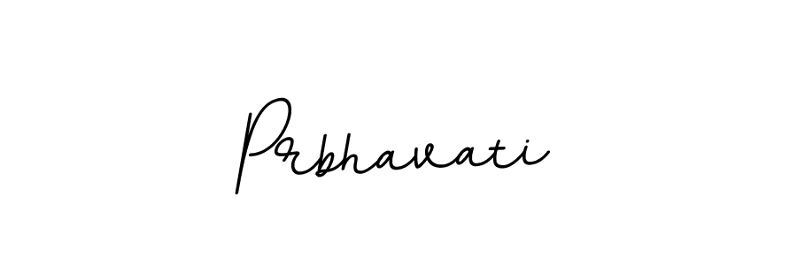 The best way (BallpointsItalic-DORy9) to make a short signature is to pick only two or three words in your name. The name Prbhavati include a total of six letters. For converting this name. Prbhavati signature style 11 images and pictures png