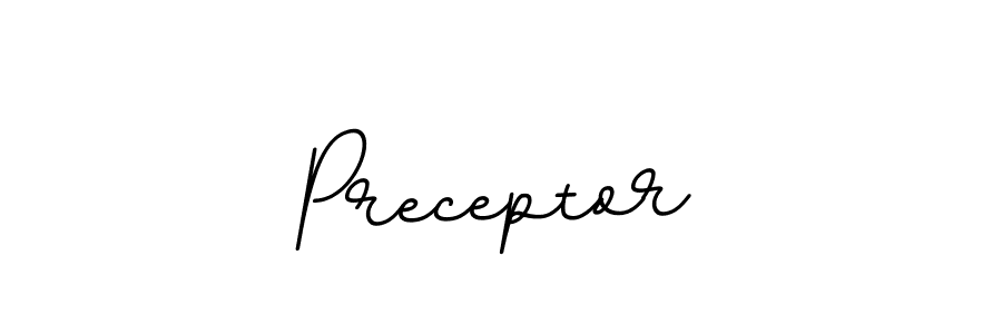 You should practise on your own different ways (BallpointsItalic-DORy9) to write your name (Preceptor) in signature. don't let someone else do it for you. Preceptor signature style 11 images and pictures png