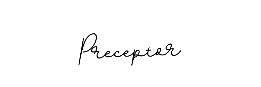 Also we have Preceptor name is the best signature style. Create professional handwritten signature collection using BallpointsItalic-DORy9 autograph style. Preceptor signature style 11 images and pictures png