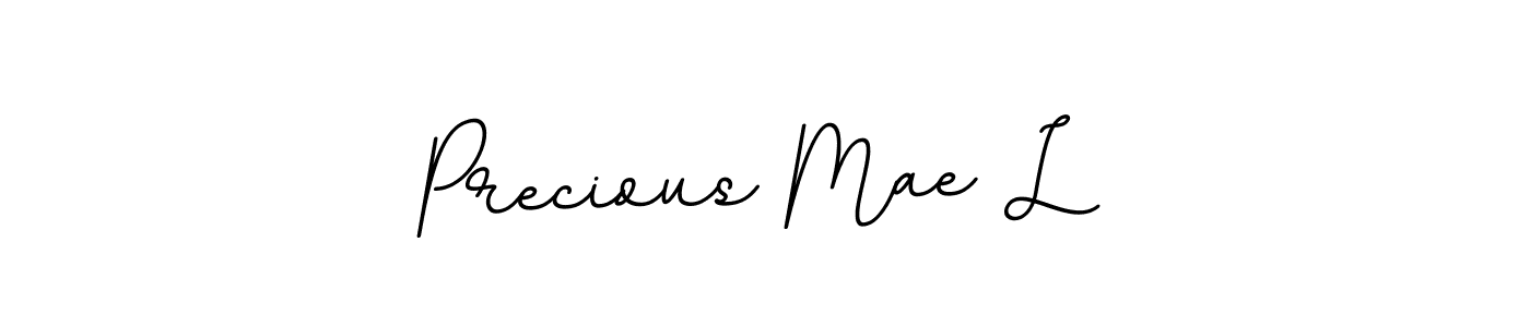 Precious Mae L stylish signature style. Best Handwritten Sign (BallpointsItalic-DORy9) for my name. Handwritten Signature Collection Ideas for my name Precious Mae L. Precious Mae L signature style 11 images and pictures png