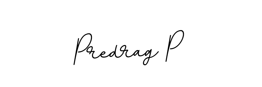 Create a beautiful signature design for name Predrag P. With this signature (BallpointsItalic-DORy9) fonts, you can make a handwritten signature for free. Predrag P signature style 11 images and pictures png