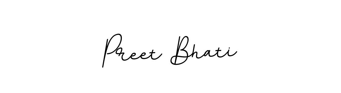 The best way (BallpointsItalic-DORy9) to make a short signature is to pick only two or three words in your name. The name Preet Bhati include a total of six letters. For converting this name. Preet Bhati signature style 11 images and pictures png