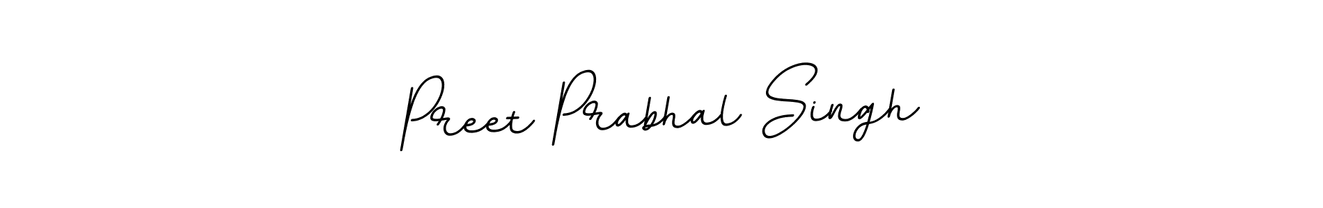 Preet Prabhal Singh stylish signature style. Best Handwritten Sign (BallpointsItalic-DORy9) for my name. Handwritten Signature Collection Ideas for my name Preet Prabhal Singh. Preet Prabhal Singh signature style 11 images and pictures png