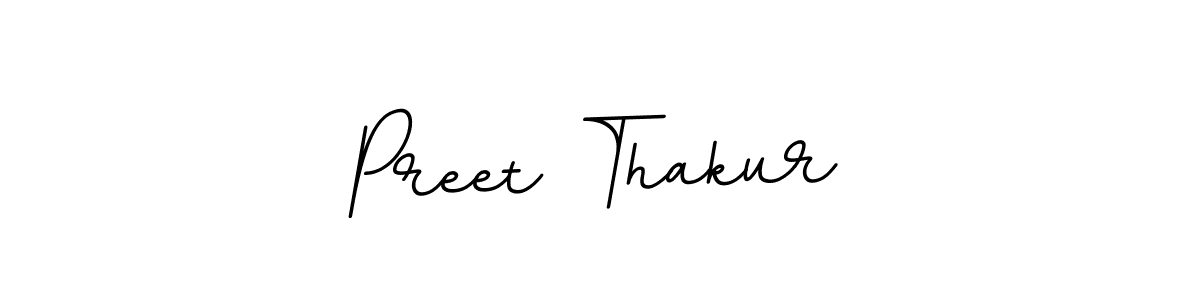 Use a signature maker to create a handwritten signature online. With this signature software, you can design (BallpointsItalic-DORy9) your own signature for name Preet Thakur. Preet Thakur signature style 11 images and pictures png