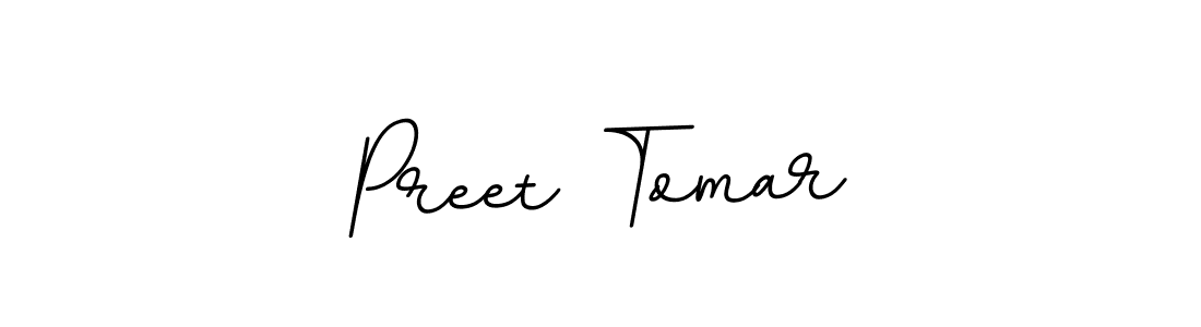 Make a beautiful signature design for name Preet Tomar. With this signature (BallpointsItalic-DORy9) style, you can create a handwritten signature for free. Preet Tomar signature style 11 images and pictures png