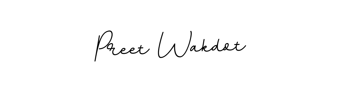 Make a beautiful signature design for name Preet Wakdot. Use this online signature maker to create a handwritten signature for free. Preet Wakdot signature style 11 images and pictures png