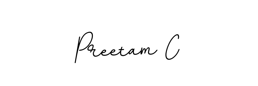 Also You can easily find your signature by using the search form. We will create Preetam C name handwritten signature images for you free of cost using BallpointsItalic-DORy9 sign style. Preetam C signature style 11 images and pictures png