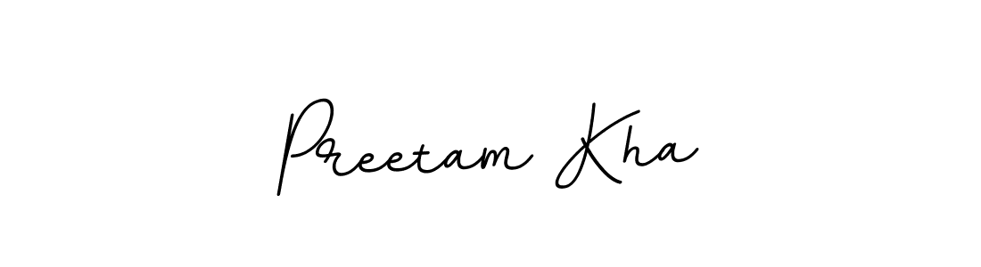 This is the best signature style for the Preetam Kha name. Also you like these signature font (BallpointsItalic-DORy9). Mix name signature. Preetam Kha signature style 11 images and pictures png
