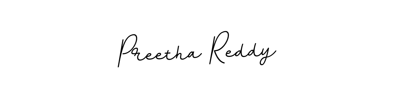 Design your own signature with our free online signature maker. With this signature software, you can create a handwritten (BallpointsItalic-DORy9) signature for name Preetha Reddy. Preetha Reddy signature style 11 images and pictures png