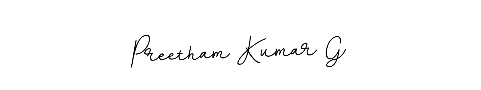 How to make Preetham Kumar G signature? BallpointsItalic-DORy9 is a professional autograph style. Create handwritten signature for Preetham Kumar G name. Preetham Kumar G signature style 11 images and pictures png