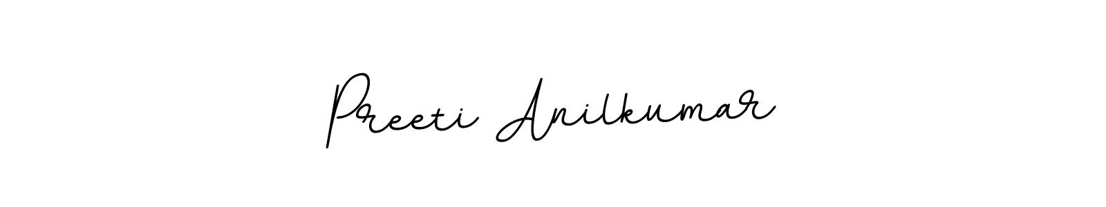 Use a signature maker to create a handwritten signature online. With this signature software, you can design (BallpointsItalic-DORy9) your own signature for name Preeti Anilkumar. Preeti Anilkumar signature style 11 images and pictures png