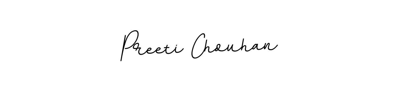 Preeti Chouhan stylish signature style. Best Handwritten Sign (BallpointsItalic-DORy9) for my name. Handwritten Signature Collection Ideas for my name Preeti Chouhan. Preeti Chouhan signature style 11 images and pictures png