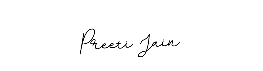 This is the best signature style for the Preeti Jain name. Also you like these signature font (BallpointsItalic-DORy9). Mix name signature. Preeti Jain signature style 11 images and pictures png