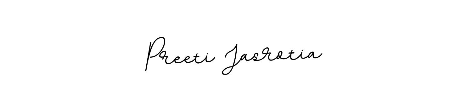 The best way (BallpointsItalic-DORy9) to make a short signature is to pick only two or three words in your name. The name Preeti Jasrotia include a total of six letters. For converting this name. Preeti Jasrotia signature style 11 images and pictures png