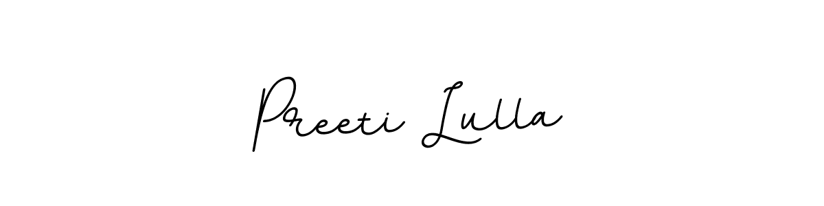 It looks lik you need a new signature style for name Preeti Lulla. Design unique handwritten (BallpointsItalic-DORy9) signature with our free signature maker in just a few clicks. Preeti Lulla signature style 11 images and pictures png