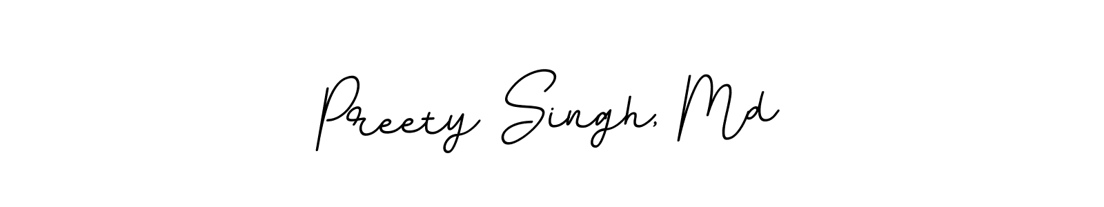 How to make Preety Singh, Md name signature. Use BallpointsItalic-DORy9 style for creating short signs online. This is the latest handwritten sign. Preety Singh, Md signature style 11 images and pictures png