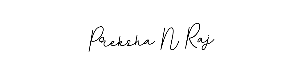 Preksha N Raj stylish signature style. Best Handwritten Sign (BallpointsItalic-DORy9) for my name. Handwritten Signature Collection Ideas for my name Preksha N Raj. Preksha N Raj signature style 11 images and pictures png