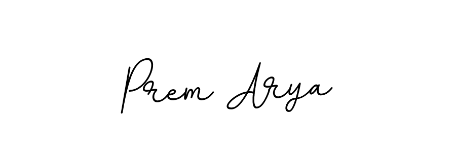 Make a beautiful signature design for name Prem Arya. With this signature (BallpointsItalic-DORy9) style, you can create a handwritten signature for free. Prem Arya signature style 11 images and pictures png