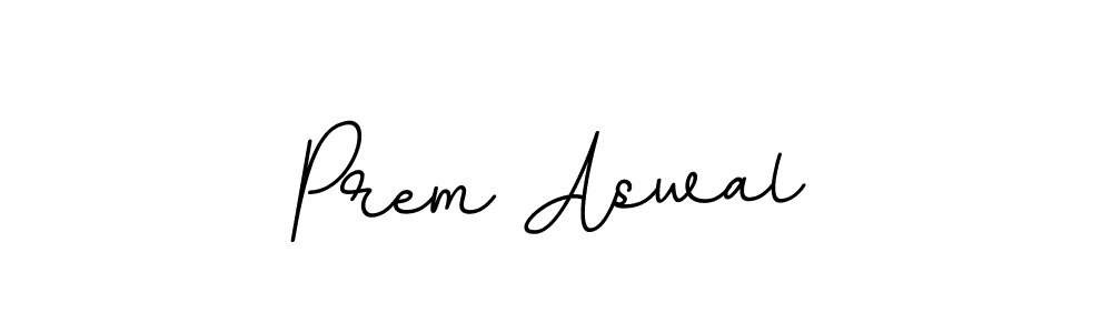 How to make Prem Aswal name signature. Use BallpointsItalic-DORy9 style for creating short signs online. This is the latest handwritten sign. Prem Aswal signature style 11 images and pictures png