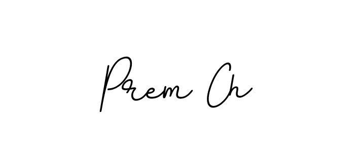 How to make Prem Ch name signature. Use BallpointsItalic-DORy9 style for creating short signs online. This is the latest handwritten sign. Prem Ch signature style 11 images and pictures png