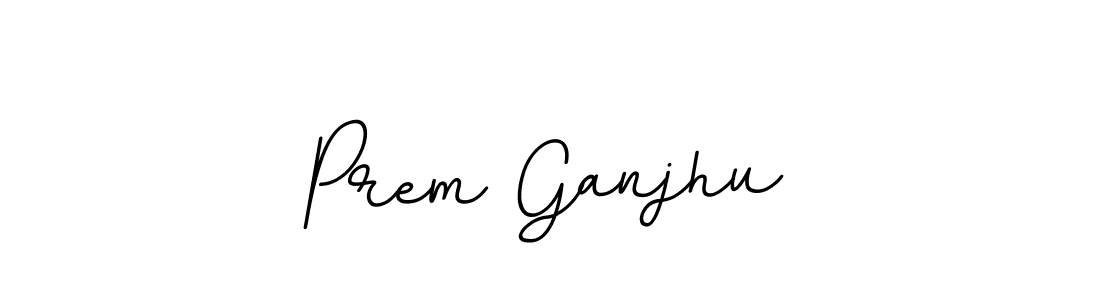 Create a beautiful signature design for name Prem Ganjhu. With this signature (BallpointsItalic-DORy9) fonts, you can make a handwritten signature for free. Prem Ganjhu signature style 11 images and pictures png