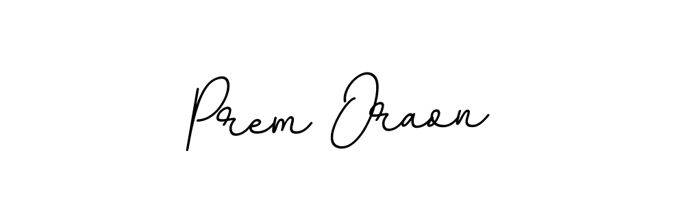 Make a beautiful signature design for name Prem Oraon. With this signature (BallpointsItalic-DORy9) style, you can create a handwritten signature for free. Prem Oraon signature style 11 images and pictures png