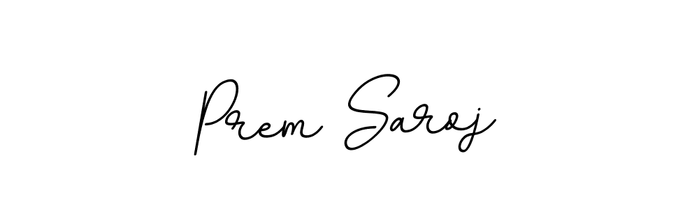 This is the best signature style for the Prem Saroj name. Also you like these signature font (BallpointsItalic-DORy9). Mix name signature. Prem Saroj signature style 11 images and pictures png