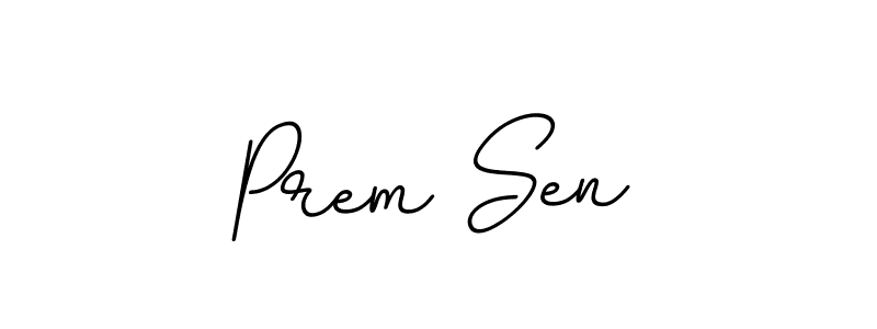 Use a signature maker to create a handwritten signature online. With this signature software, you can design (BallpointsItalic-DORy9) your own signature for name Prem Sen. Prem Sen signature style 11 images and pictures png