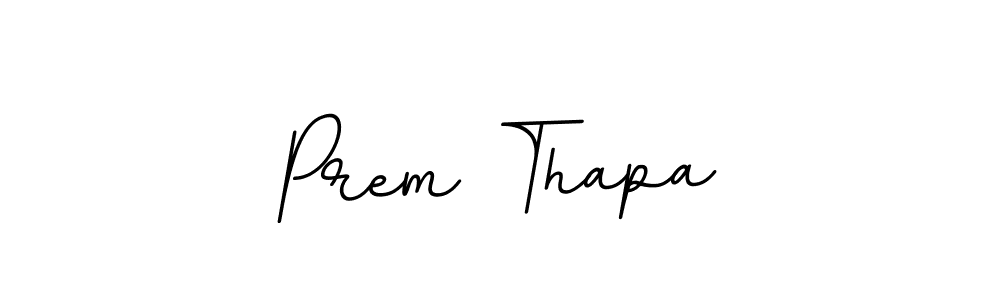 Make a beautiful signature design for name Prem Thapa. With this signature (BallpointsItalic-DORy9) style, you can create a handwritten signature for free. Prem Thapa signature style 11 images and pictures png
