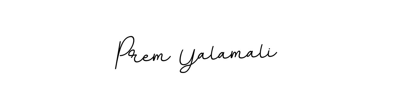 Create a beautiful signature design for name Prem Yalamali. With this signature (BallpointsItalic-DORy9) fonts, you can make a handwritten signature for free. Prem Yalamali signature style 11 images and pictures png