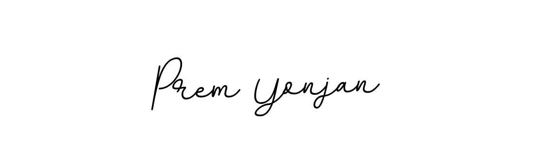 Check out images of Autograph of Prem Yonjan name. Actor Prem Yonjan Signature Style. BallpointsItalic-DORy9 is a professional sign style online. Prem Yonjan signature style 11 images and pictures png