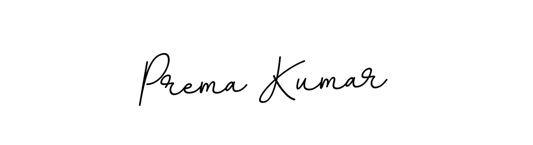 How to make Prema Kumar name signature. Use BallpointsItalic-DORy9 style for creating short signs online. This is the latest handwritten sign. Prema Kumar signature style 11 images and pictures png